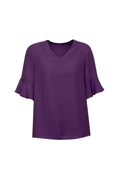Picture of Womens Aria Fluted Sleeve Blouse