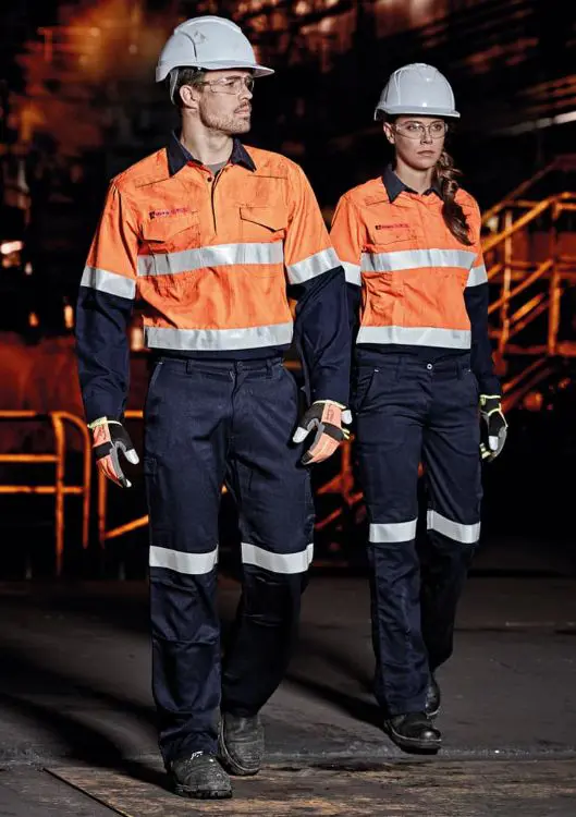 Picture of Womens FR Closed Front Hooped Taped Spliced Shirt