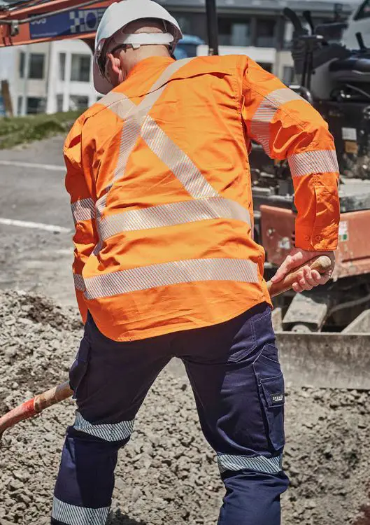 Picture of Mens Hi Vis X Back Shirt - Segmented Tape