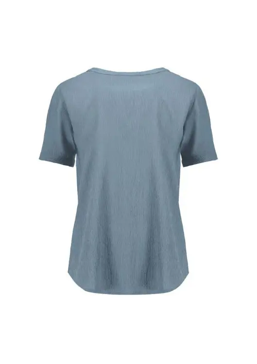 Picture of Womens Ruche Short Sleeve Blouse
