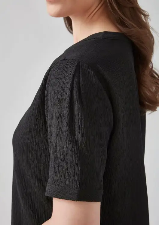 Picture of Womens Ruche Short Sleeve Blouse