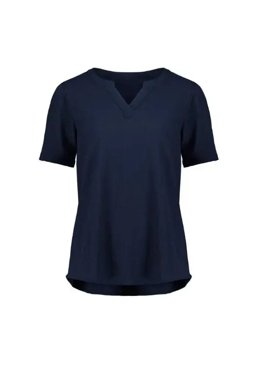 Picture of Womens Ruche Short Sleeve Blouse