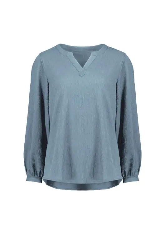 Picture of Womens Ruche Long Sleeve Blouse