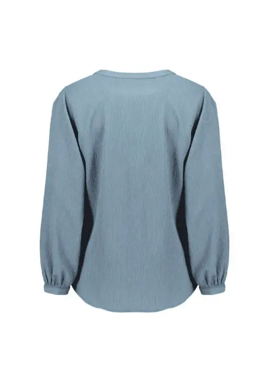 Picture of Womens Ruche Long Sleeve Blouse
