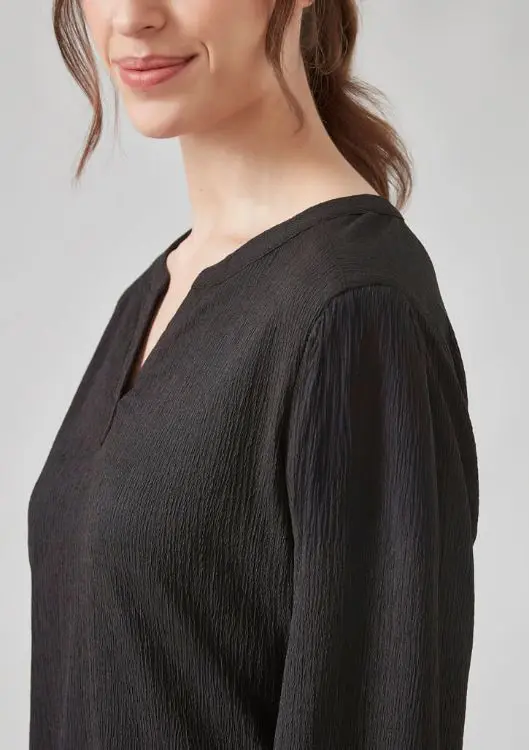 Picture of Womens Ruche Long Sleeve Blouse