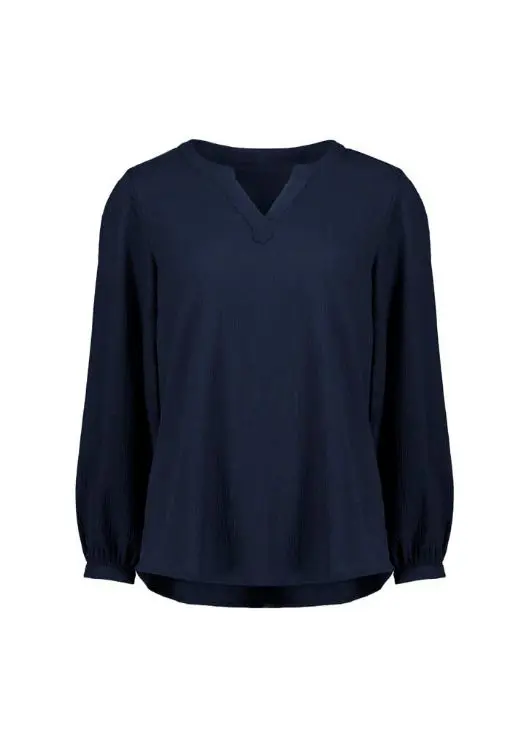 Picture of Womens Ruche Long Sleeve Blouse