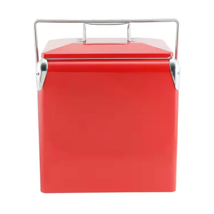 Picture of Retro Metal Ice Cooler Box 13L