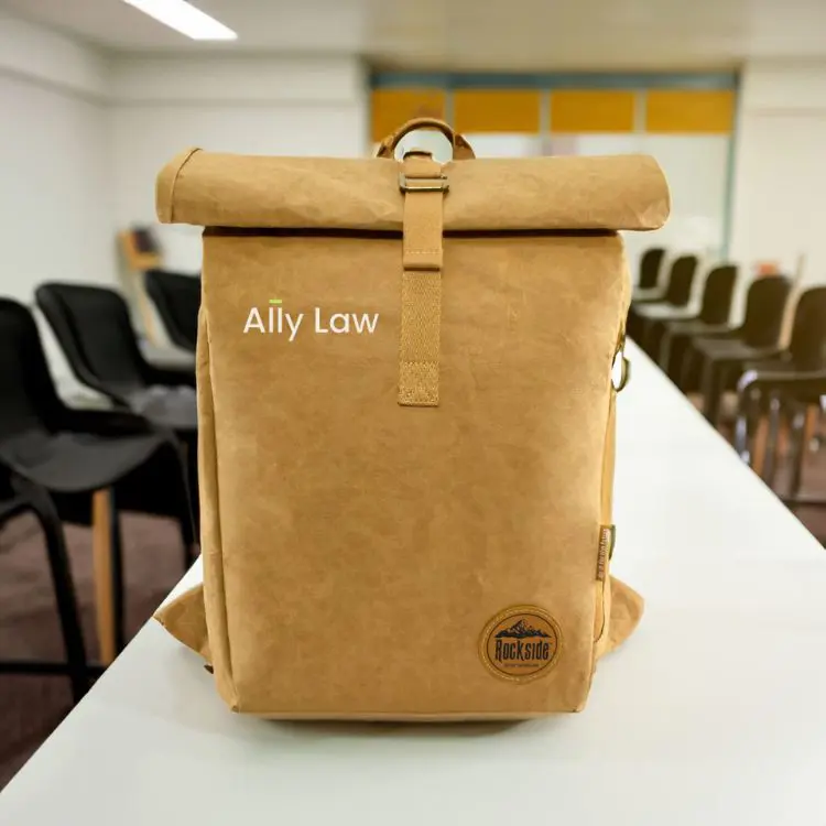 Picture of Green Leaf Kraft Paper Laptop Backpack
