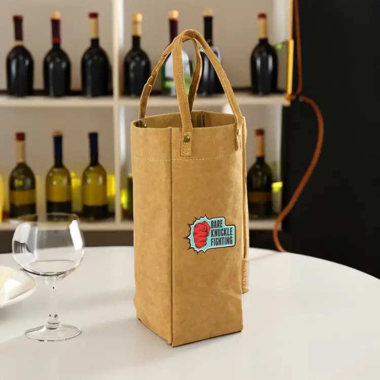 Picture of Kraft Paper Wine Carry Bag