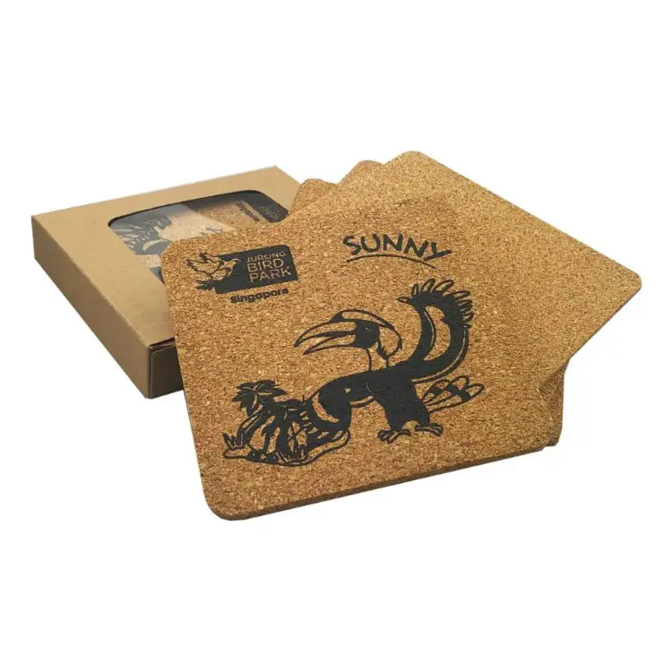 Picture of Vineyards Cork Coaster Square Set of 4