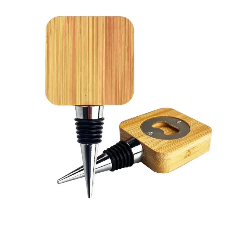 Picture of Bamboo Wine Stopper Opener