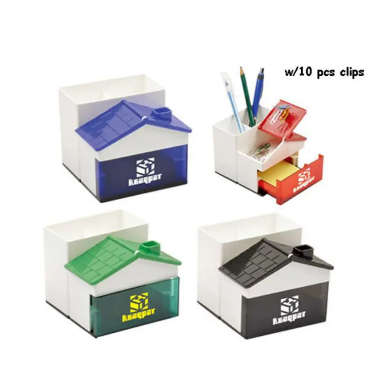 Picture of Pen Holder with Memo Holder with Clips