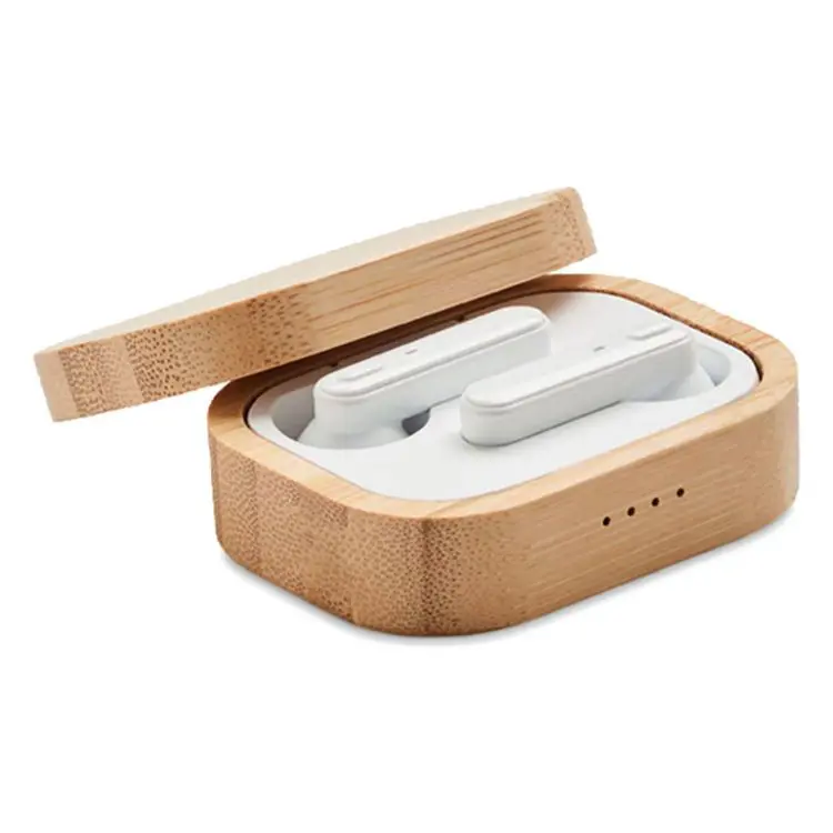 Picture of Rockside Bamboo Wireless Earbuds