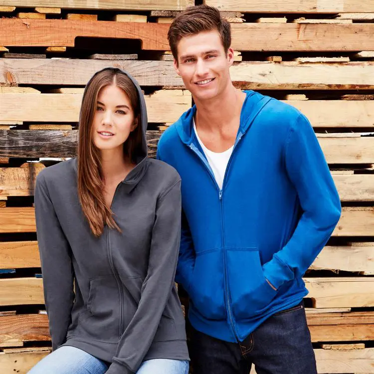 Picture of Unisex Sueded Zip Hoody
