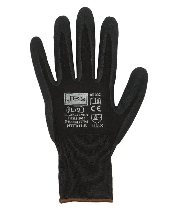 Picture of JB's Premium Black Nitrile Brthable Glove (12 Pk)