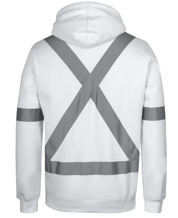 Picture of JB's Fleece Hoodie With Reflective Tape White