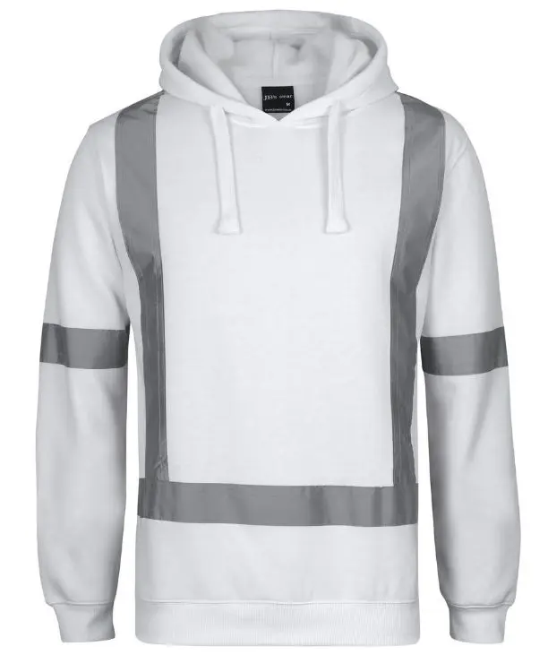 Picture of JB's Fleece Hoodie With Reflective Tape White