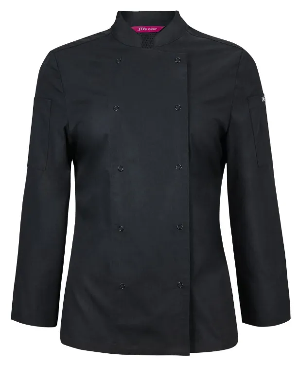 Picture of JB's Ladies L/S Snap Button Chefs Jacket
