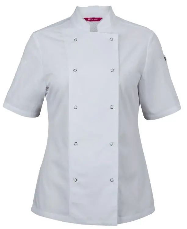 Picture of JB's Ladies S/S Snap Button Chefs Jacket