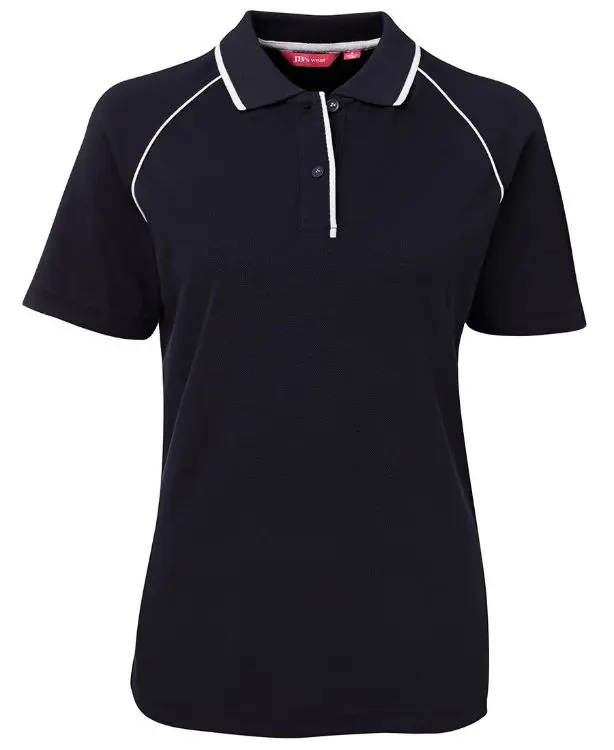 Picture of JB's Ladies Raglan Polo Navy/White