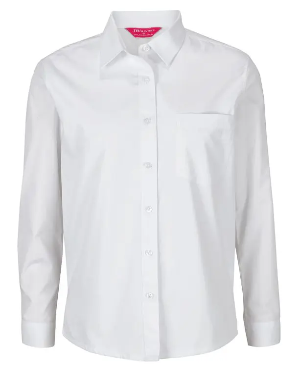 Picture of JB's Ladies L/S Double Layered Shirt White