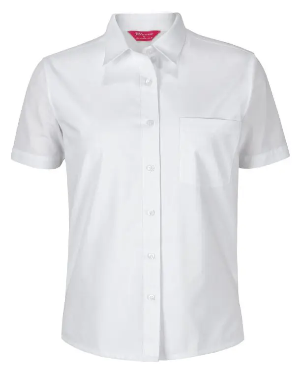 Picture of JB's Ladies S/S Double Layered Shirt White
