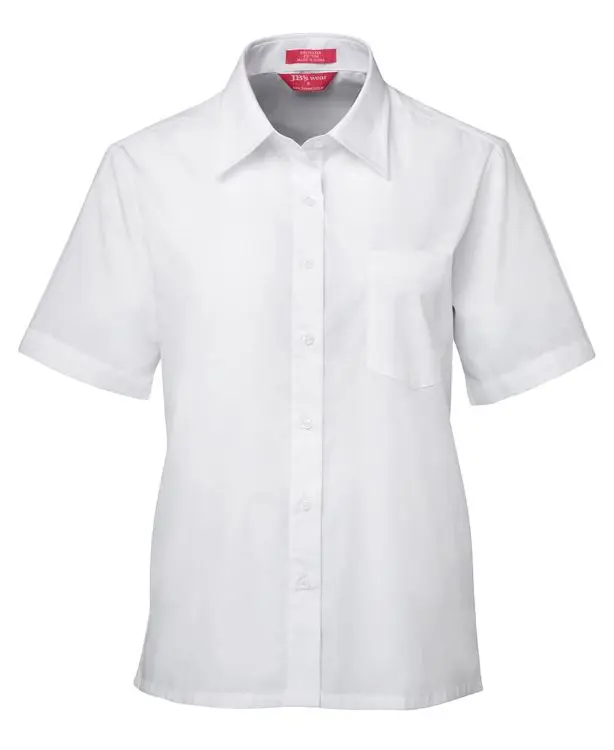 Picture of JB's Ladies S/S Original Poplin Shirt White