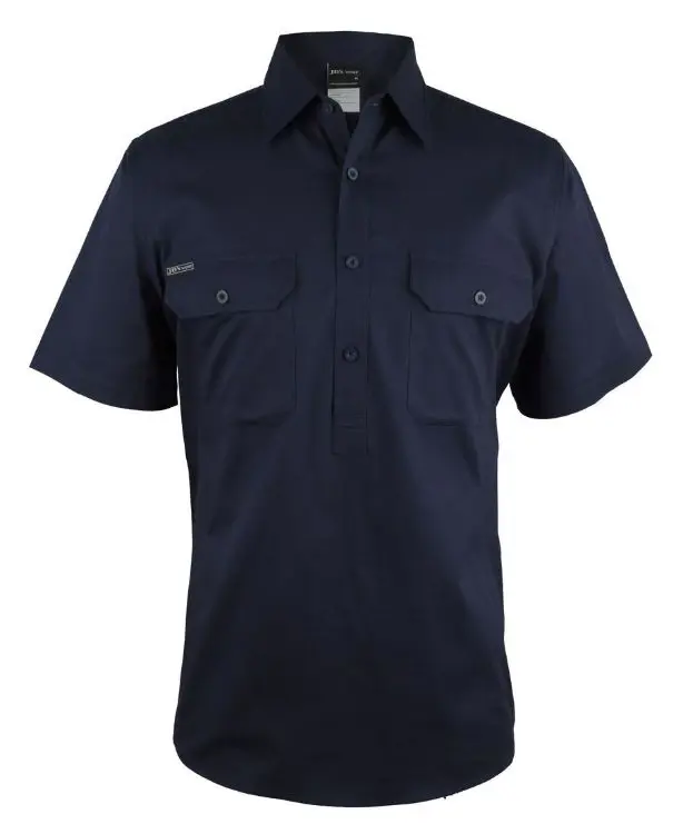 Picture of JB's Close Front S/S 150 G Work Shirt Navy