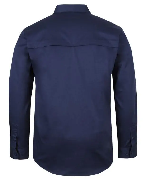 Picture of JB's L/S 150 G Stretch Close Front Work Shirt Navy