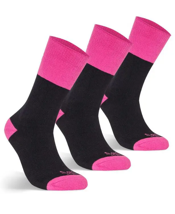 Picture of JB's Ladies Work Sock 3 Pack Black/