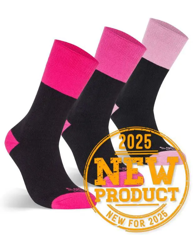 Picture of JB's Ladies Work Sock 3 Pack Black/