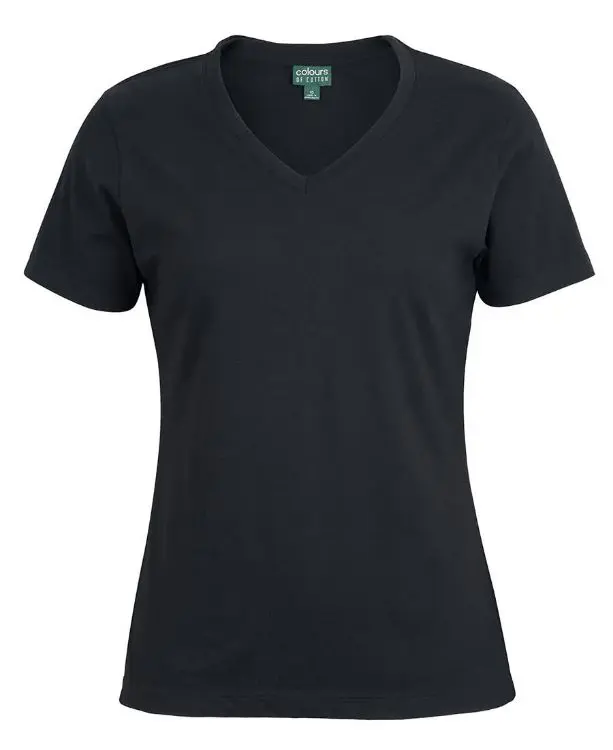 Picture of C of C Ladies V Neck Tee Black