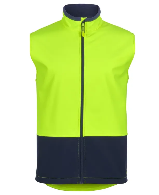 Picture of JB's Hv Three Layer Softshell Vest Lime/Navy