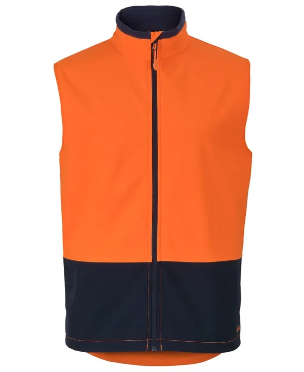 Picture of JB's Hv Three Layer Softshell Vest Lime/Navy