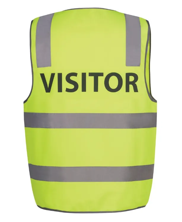 Picture of JB's Hv (D+N) Safety Vest Print Visitor Lime
