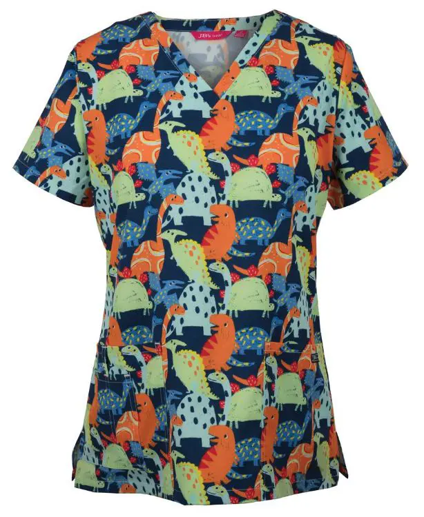 Picture of JB's Ladies Scrub Top Printed
