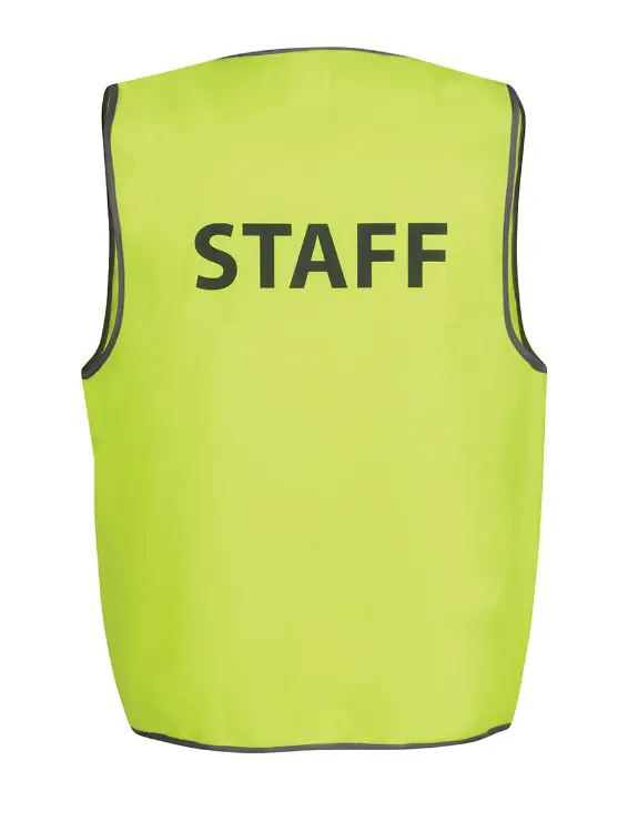 Picture of JB's Hv Safety Vest Print Staff Lime