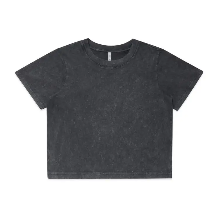 Picture of Wo's Stone Wash Heavy Crop Tee