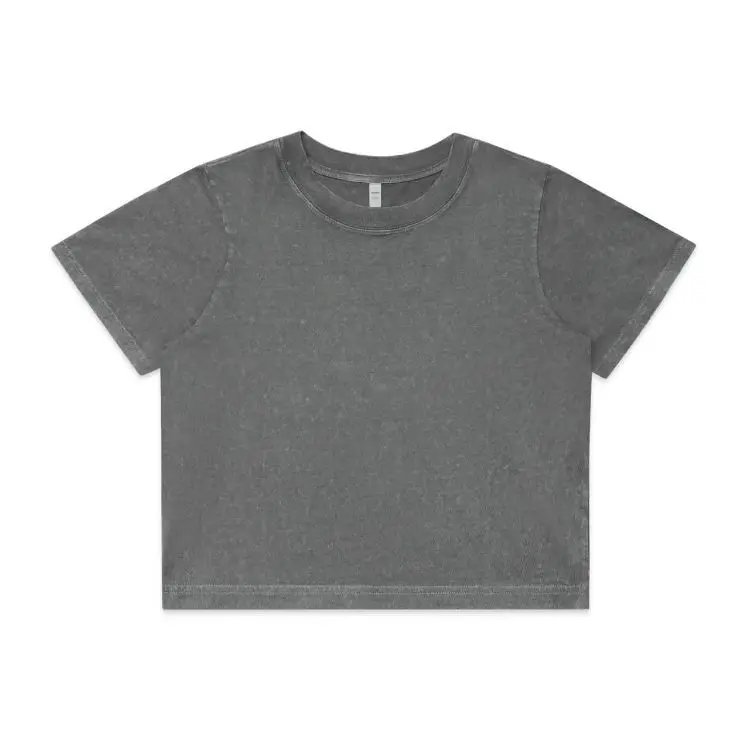 Picture of Wo's Stone Wash Heavy Crop Tee