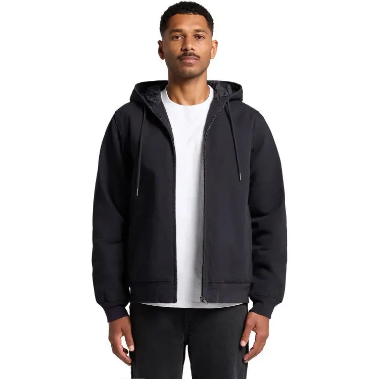 Picture of Canvas Bomber Hood Jacket