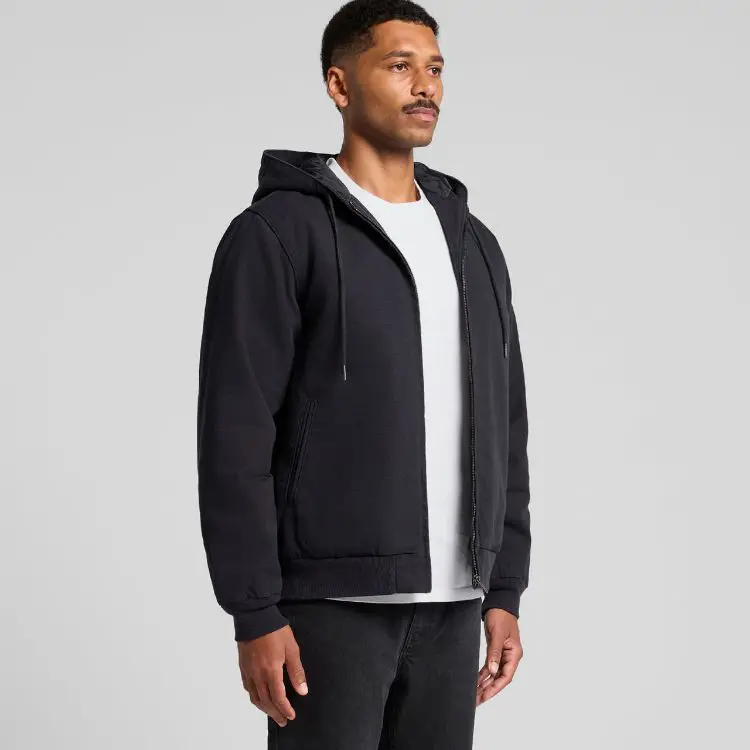 Picture of Canvas Bomber Hood Jacket