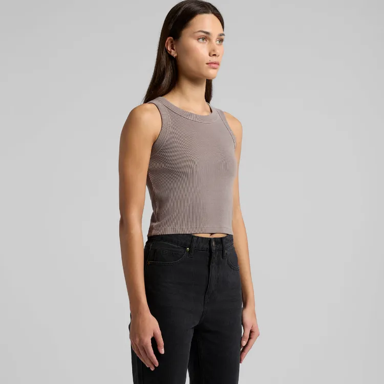 Picture of Wo's Faded Organic Rib Crop Tank
