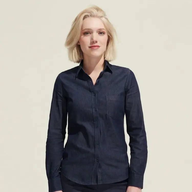 Picture of SOLS Barry Women's Denim Shirt
