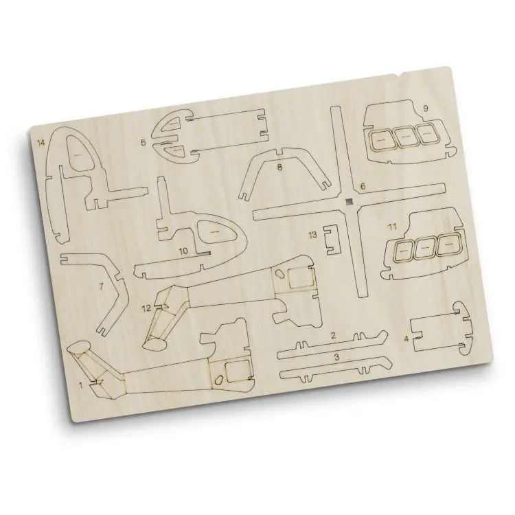 Picture of BRANDCRAFT Helicopter Wooden Model