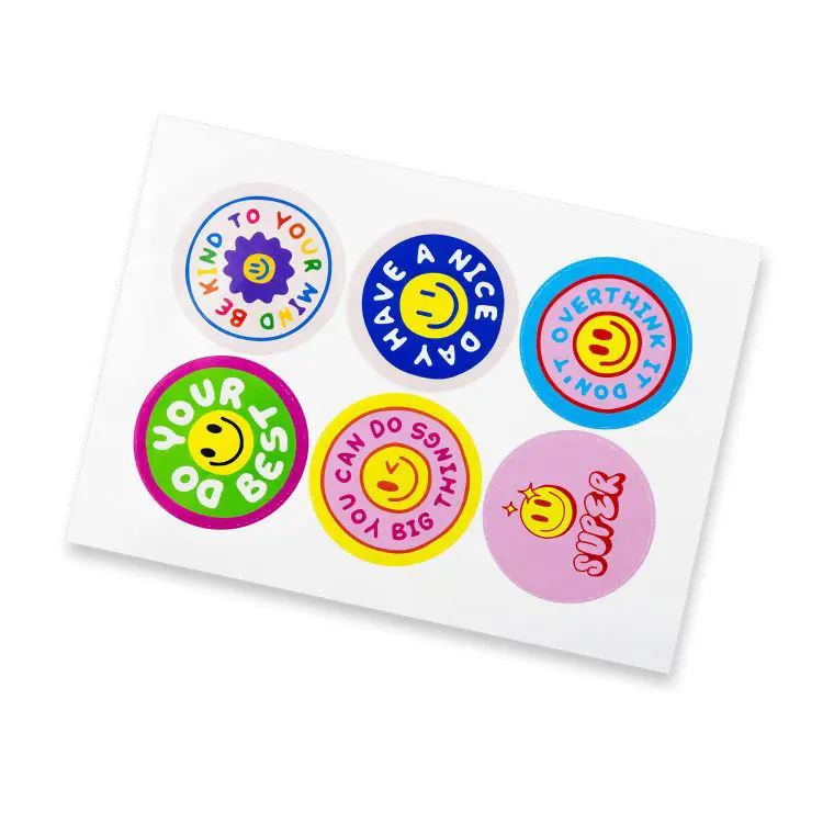 Picture of Sticker Sheet 80mm Circle - Gloss
