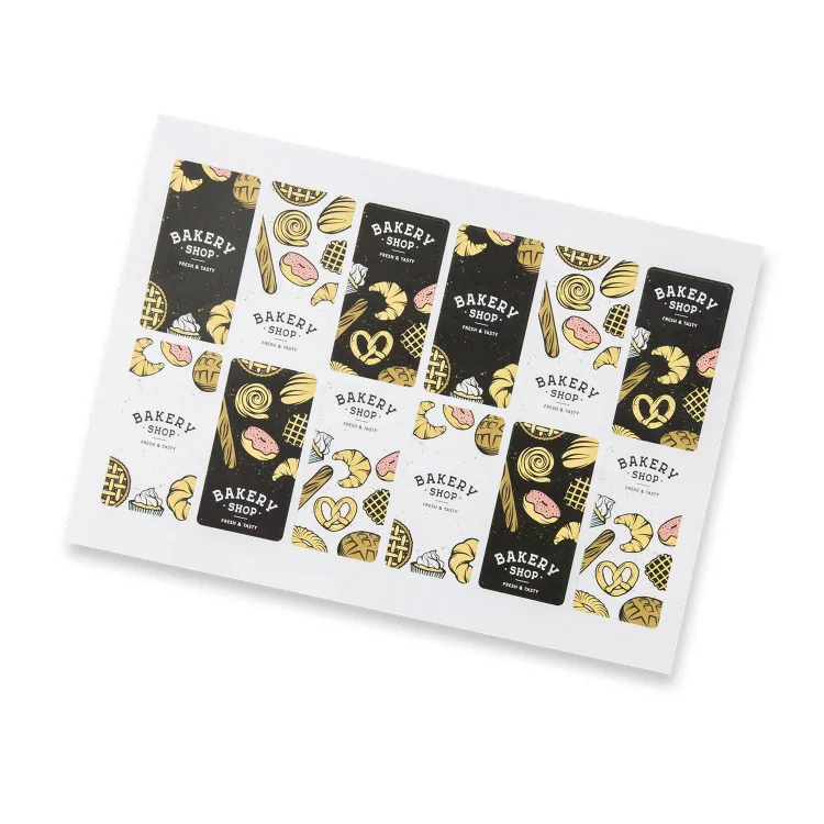 Picture of Sticker Sheet 40 x 80mm Rectangle - Matte