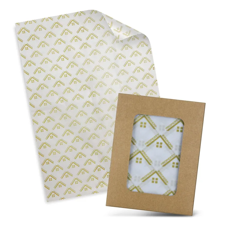 Picture of Custom Tissue Paper with Envelope - White