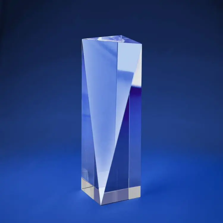 Picture of Optical Crystal  - V Shaped Solid Award (LIMITED ENGRAVING)