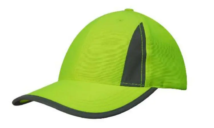 Picture of Luminescent Safety Cap with Reflective Inserts and Trim