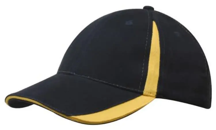 Picture of Brushed Heavy Cotton Cap with Inserts on the Peak & Crown